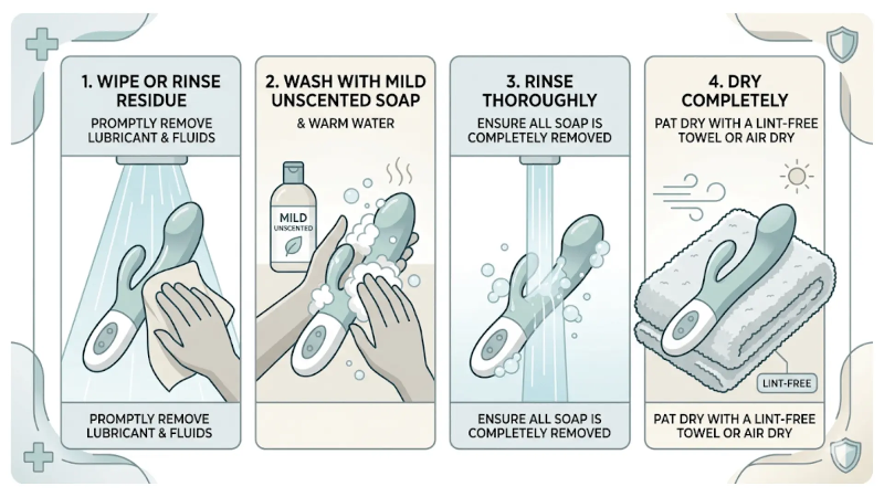 Four-step guide to cleaning sex toys after every use Four-step guide to cleaning sex toys after every use